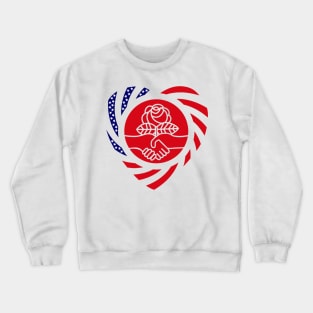 Democratic Socialist Murican Patriot Flag Series (Heart) Crewneck Sweatshirt